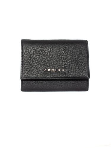 Black Grained Leather Wallet - Orciani - Modalova