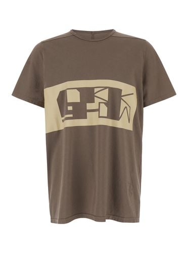 T-shirt With Contrasting Logo Print In Cotton Man - DRKSHDW - Modalova