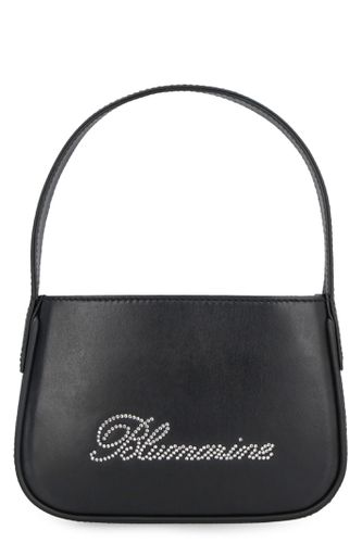 Logo Print Leather Handbag - Blumarine - Modalova