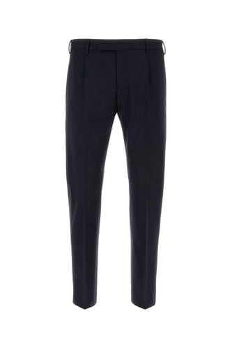 Dark Blue Stretch Wool Pant - PT Torino - Modalova