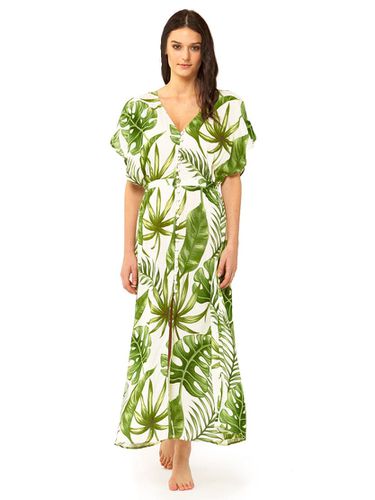 MC2 Saint Barth Tropical Leaves Print Long Dress - 0.00 - Modalova