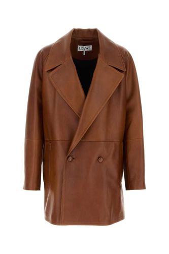 Loewe Brown Nappa Leather Jacket - Loewe - Modalova