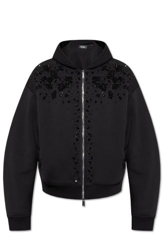 Dsquared2 Sweatshirt With Crystals - Dsquared2 - Modalova