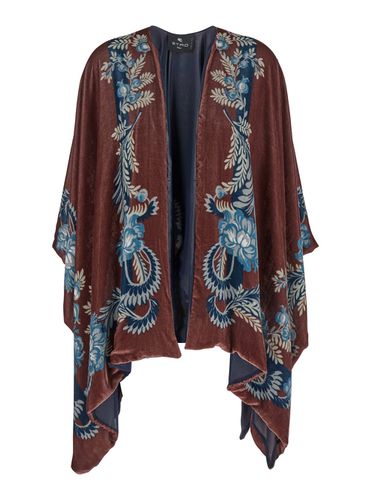 Etro Velvet Cape - Etro - Modalova