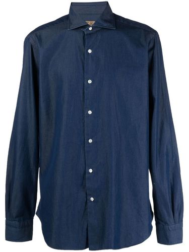 Barba Napoli Denim Shirt - Barba Napoli - Modalova