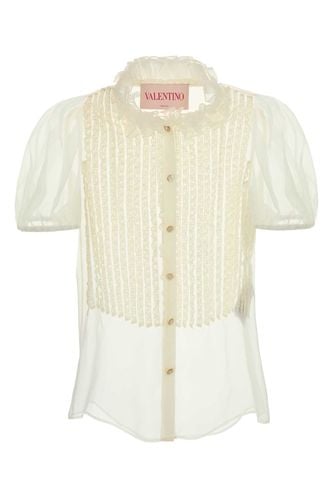 Ivory Chiffon Shirt - Valentino Garavani - Modalova