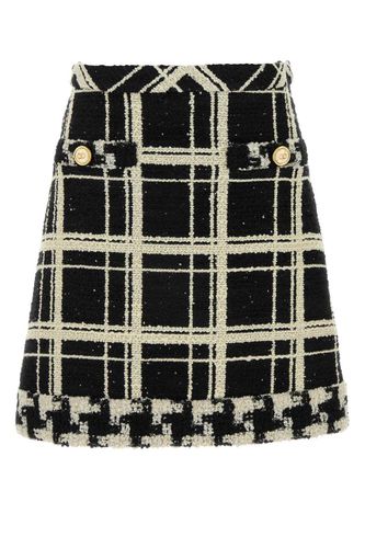 Checked Mid-rise Tweed Skirt - Valentino Garavani - Modalova