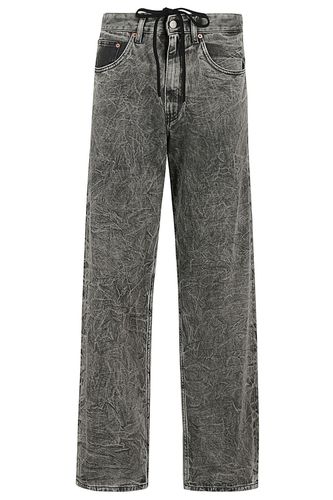 Logo Patch Wide Leg Jeans - MM6 Maison Margiela - Modalova