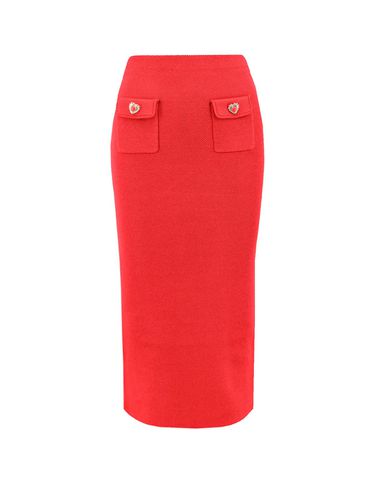 Knitted Midi Pencil Skirt - self-portrait - Modalova