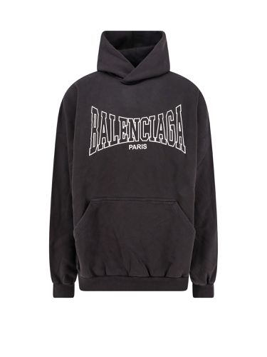 Balenciaga Logo Print Hoodie - Balenciaga - Modalova