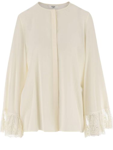 Chloé Collarless Fluid Blouse - Chloé - Modalova