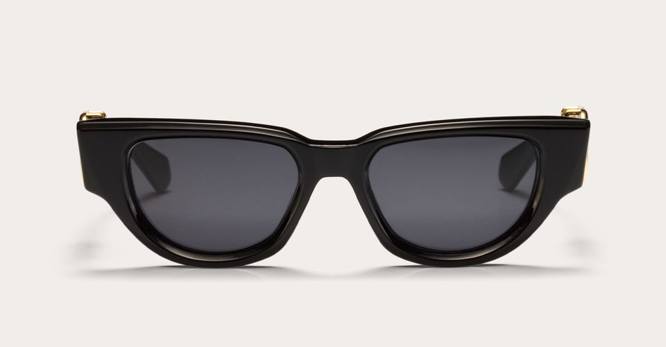 Due - Black / Rose Gold Sunglasses - Valentino Eyewear - Modalova