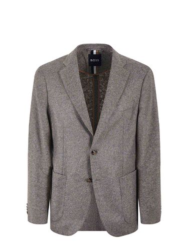 Hugo Boss Jacket In Wool Jersey - Hugo Boss - Modalova