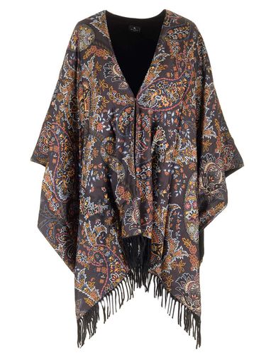 Etro Wool And Silk Cape - Etro - Modalova