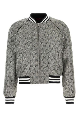 Embellished Tweed Bomber Jacket - Gucci - Modalova