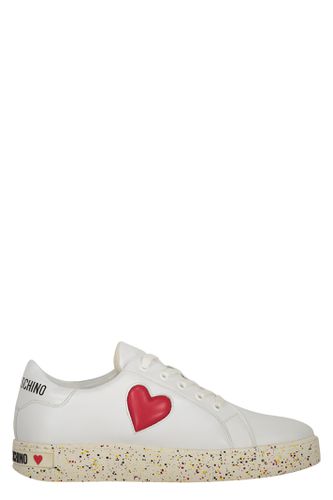 Leather Low-top Sneakers - Love Moschino - Modalova