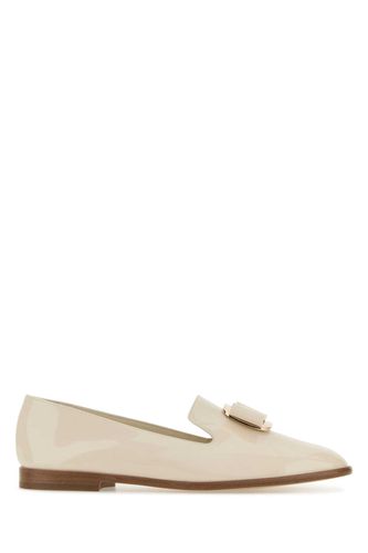 Ivory Leather Zamira Loafers - Ferragamo - Modalova