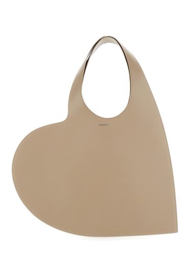 Heart Shoulder Bag With Logo Print In Leather Woman - Coperni - Modalova