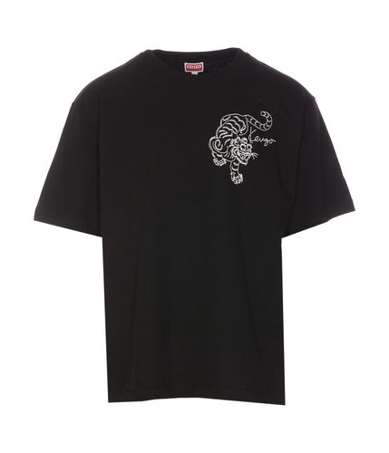 Tiger Costellation Embroidered Oversize T-shirt - Kenzo - Modalova