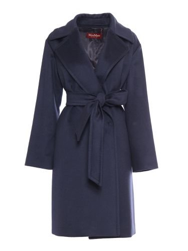 Max Mara Studio Tigre Navy Coat - Max Mara Studio - Modalova