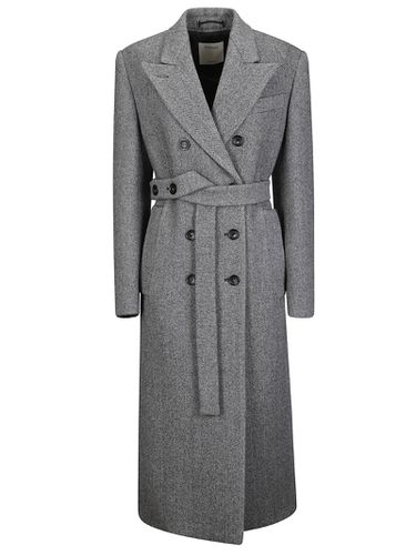 Double-breasted Belted Coat - SportMax - Modalova