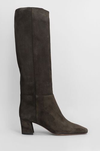 High Heels Boots In Dark Brown Suede - Fabio Rusconi - Modalova