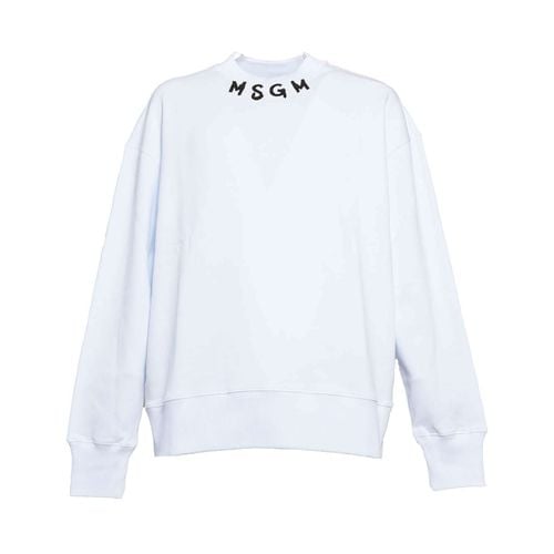 Logo Printed Crewneck Sweatshirt - MSGM - Modalova