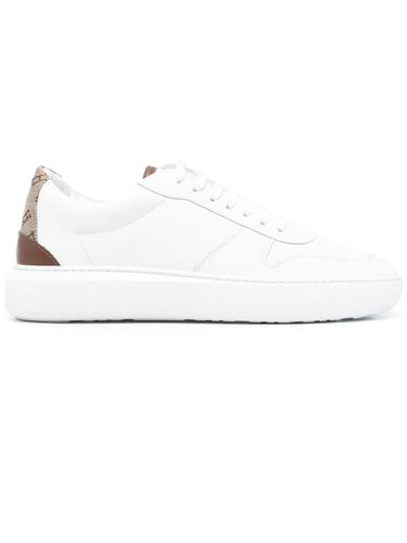 Herno White Calf Leather Sneakers - Herno - Modalova