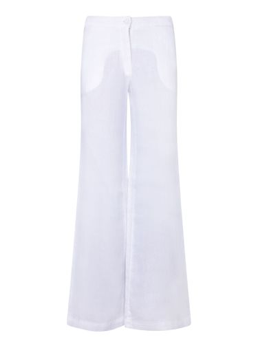 Lino White Smoking Trousers - 120% Lino - Modalova