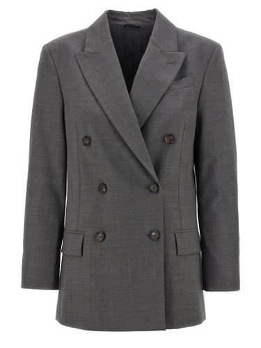 Double-breasted Blazer - Brunello Cucinelli - Modalova