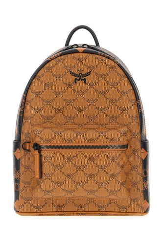 Printed Synthetic Leather Small Stark Backpack - MCM - Modalova