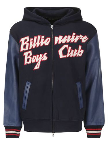 Leather Sleeve Zip-through Hood - Billionaire Boys Club - Modalova