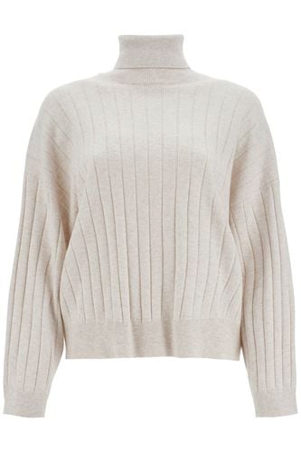 High-neck Cashmere Pullover Sweater - Brunello Cucinelli - Modalova