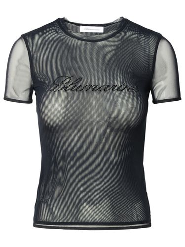 Blumarine Black Nylon Blend T-shirt - Blumarine - Modalova