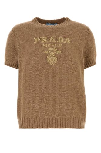 Prada Camel Wool Blend Sweater - Prada - Modalova