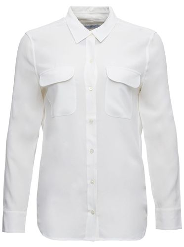 White Silk Shirt With Pockets - Equipment - Modalova