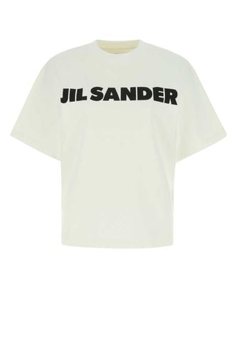 Jil Sander Ivory Cotton T-shirt - Jil Sander - Modalova