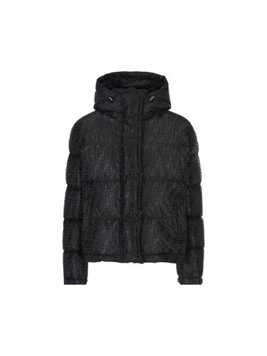 Ff Jacquard Hooded Down Jacket - Fendi - Modalova