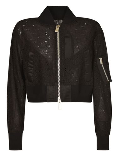 All-over Logo Cropped Zip Jacket - Sacai - Modalova