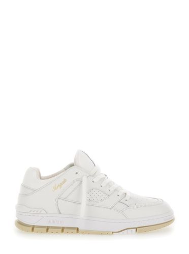 Area Low Top Sneakers With Laminated Logo In Leather Man - Axel Arigato - Modalova