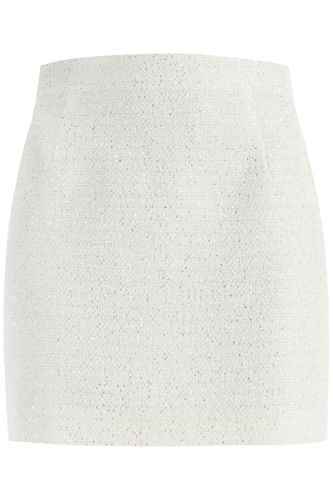 Tweed Mini Skirt With Sequins - Alessandra Rich - Modalova