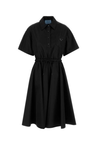 Prada Black Re-nylon Shirt Dress - Prada - Modalova