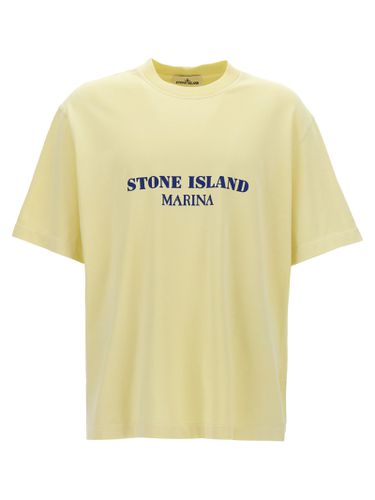 Stone Island Logo Print T-shirt - Stone Island - Modalova