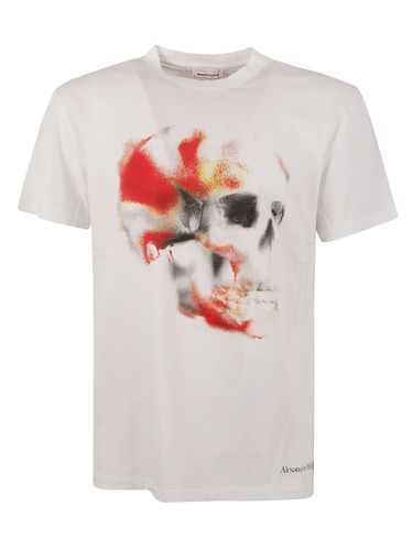 Skull Print T-shirt - Alexander McQueen - Modalova