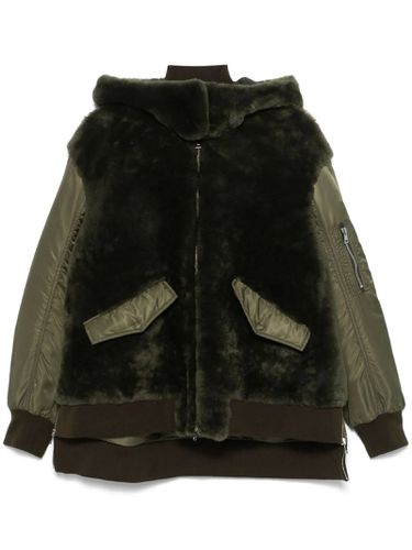 Olive Shearling Jacket - Blancha - Modalova