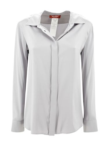 Classic Silk Satin Shirt - Max Mara Studio - Modalova