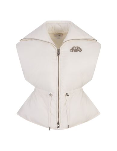 Padded Gilet With Logo Application - Alexander McQueen - Modalova