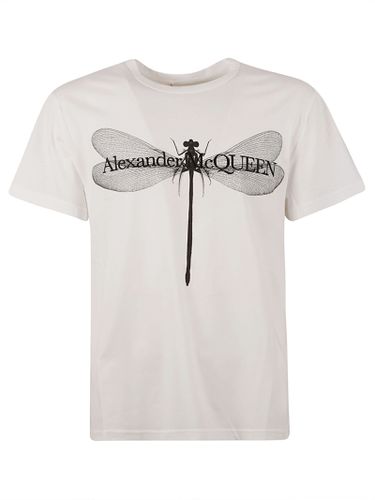 Dragonfly Logo T-shirt - Alexander McQueen - Modalova