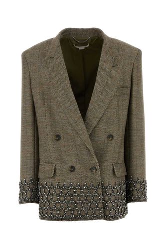 Embroidered Wool Blend Oversize Blazer - Stella McCartney - Modalova