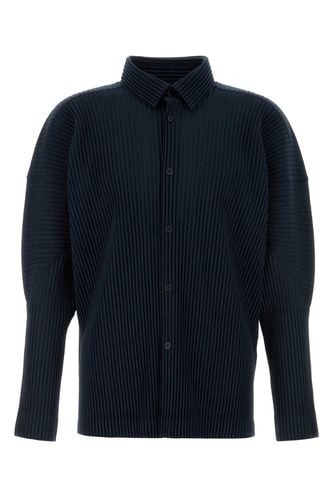 Navy Blue Polyester Shirt - Homme Plissé Issey Miyake - Modalova